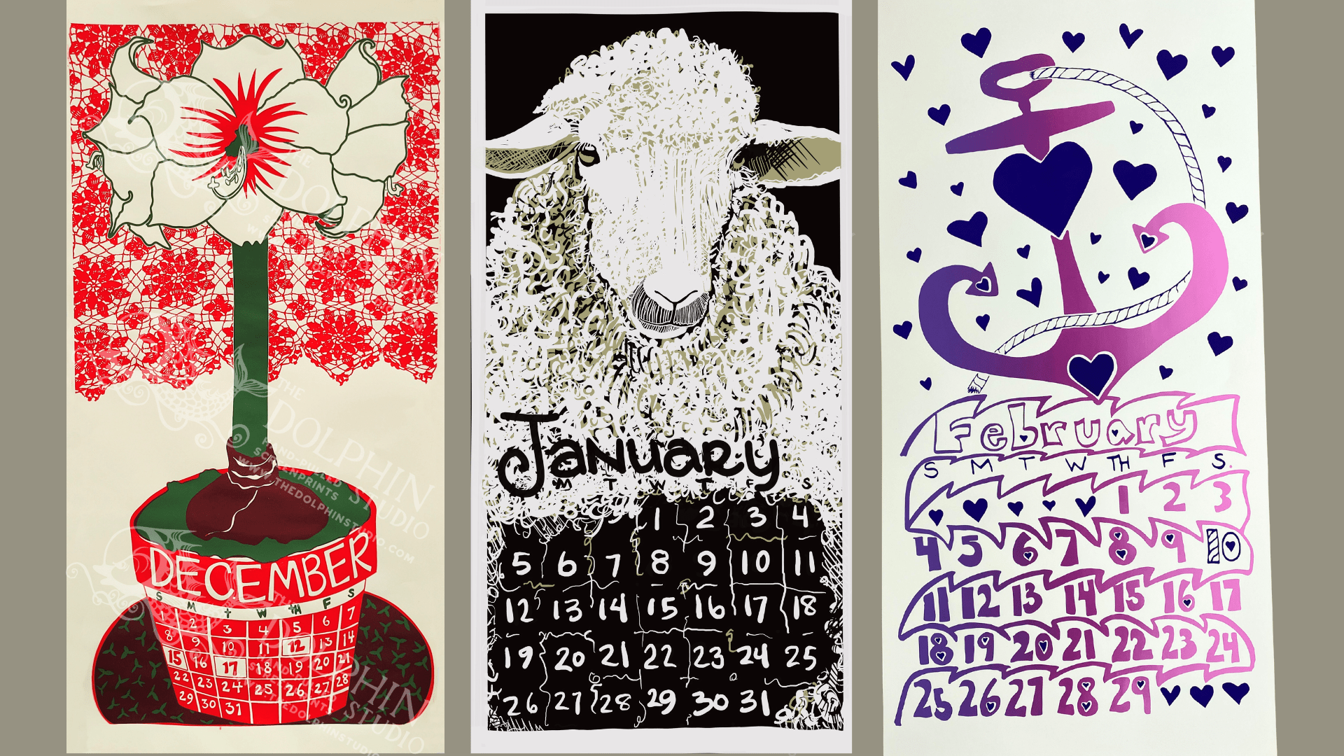 January 2025 Screensavers FREE DOWNLOAD - The Dolphin Studio