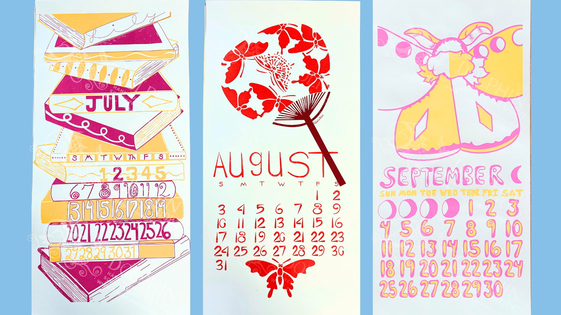 August 2025 Screensavers - The Dolphin Studio