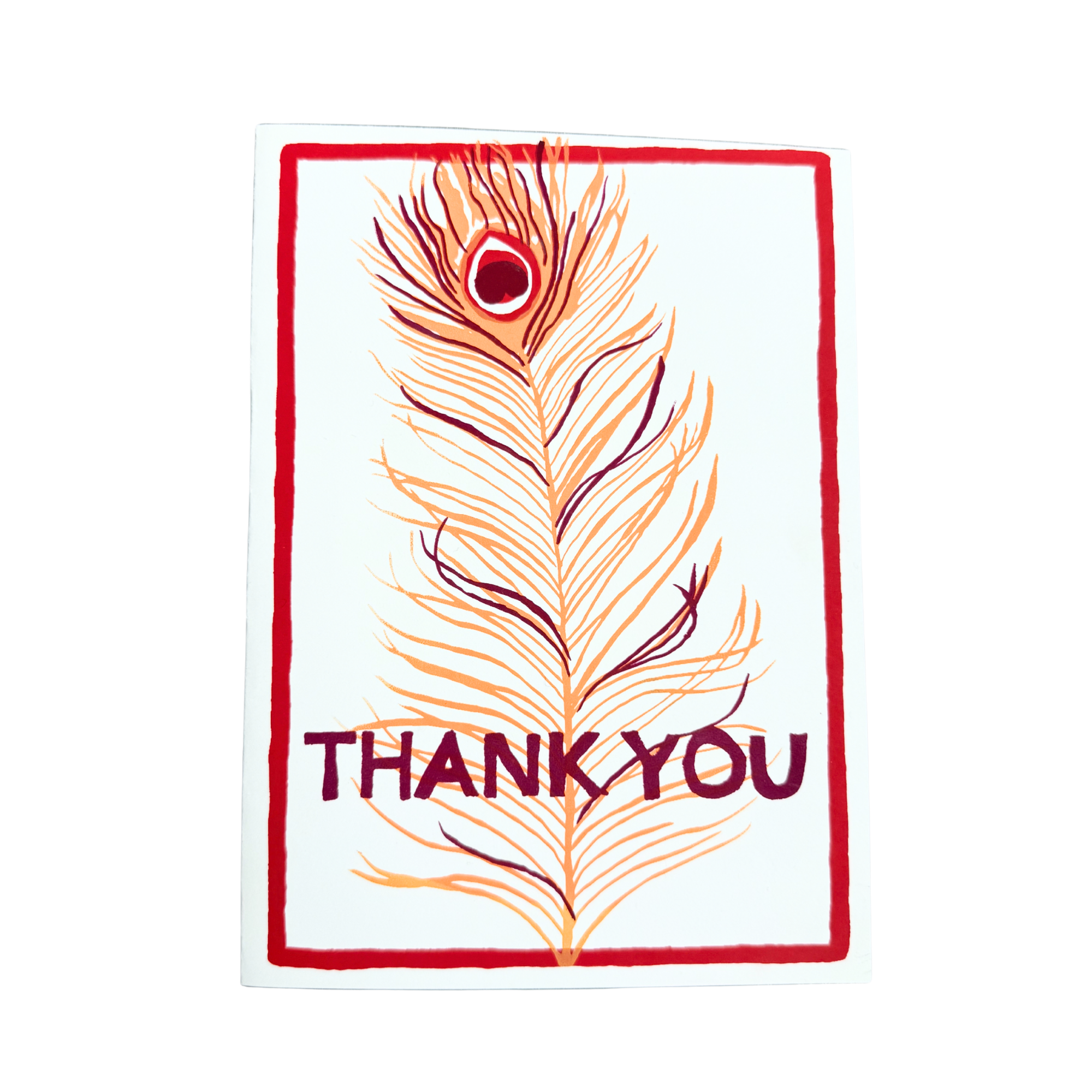 Peacock Feather - Thank You