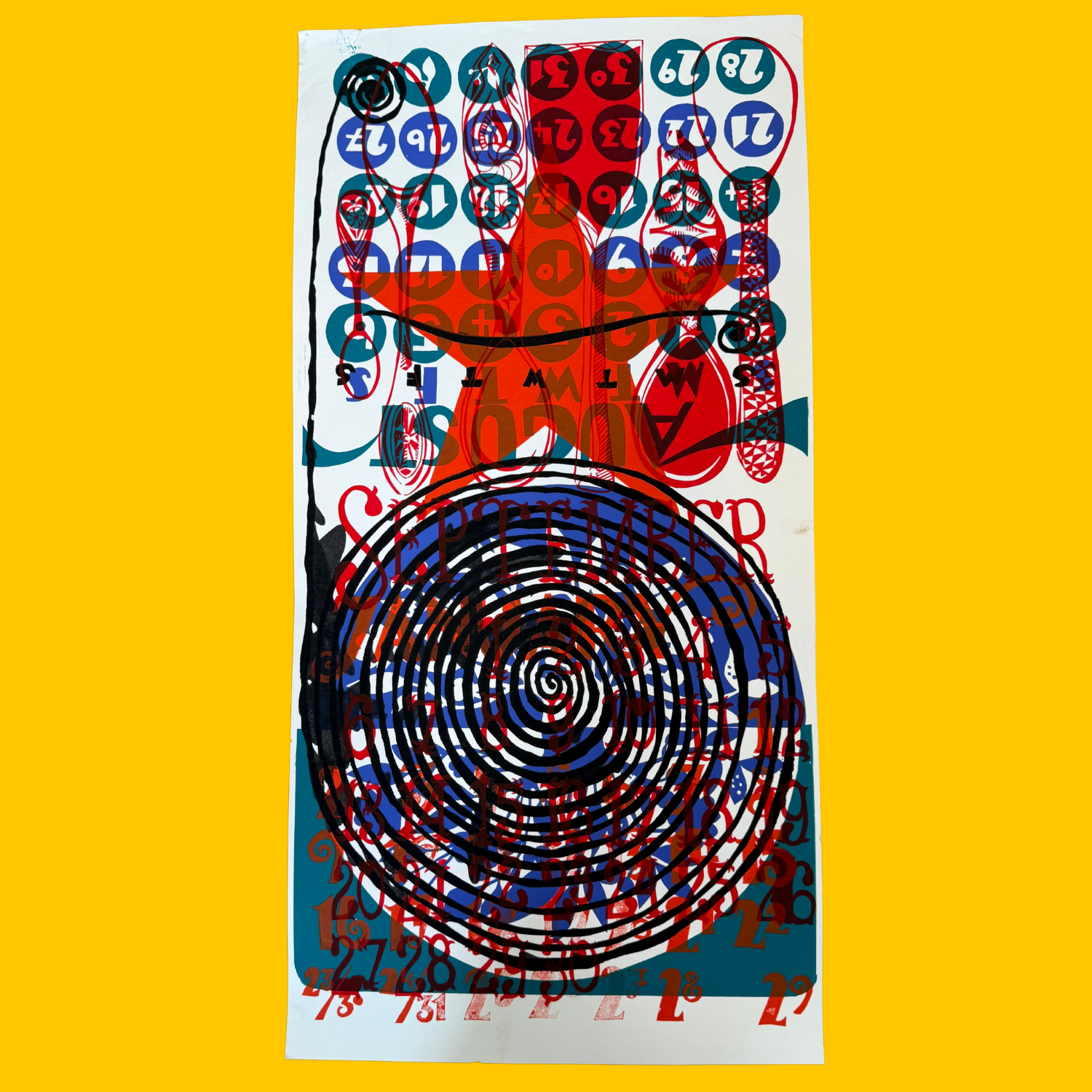 SALE - Layered Monoprint