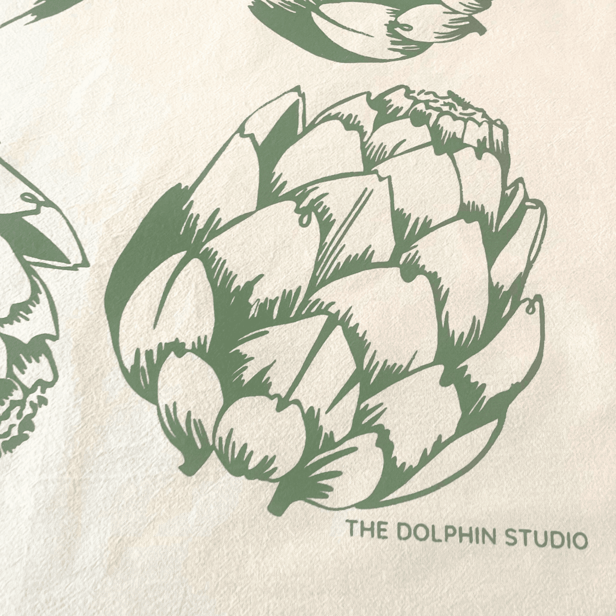Tea Towel/Kitchen Towel/Dishcloth - Artichokes - The Dolphin Studio
