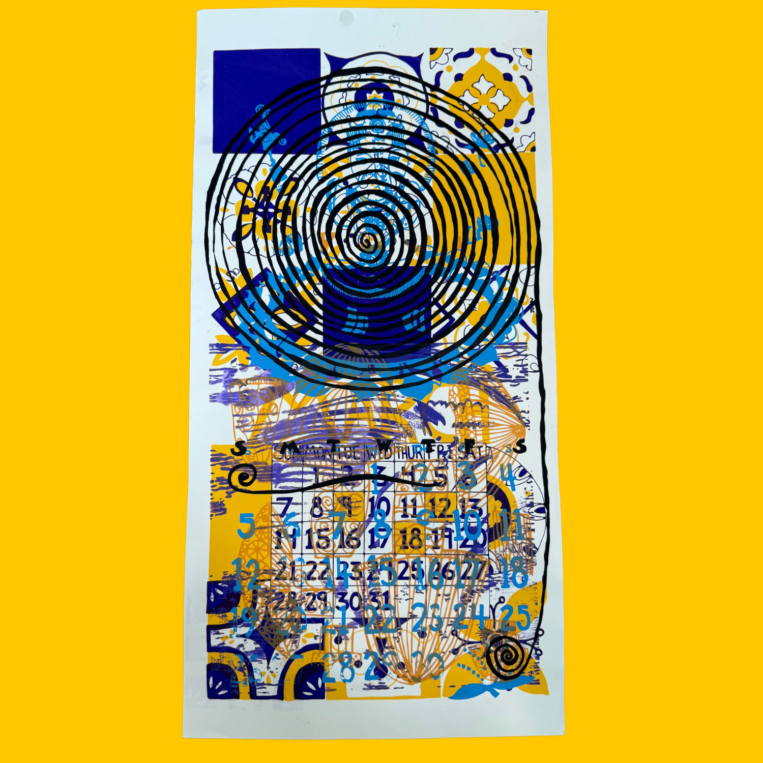 SALE - Layered Monoprint