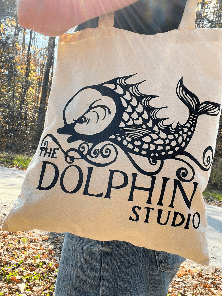 Tote Bag with The Dolphin Studio logo - The Dolphin Studio