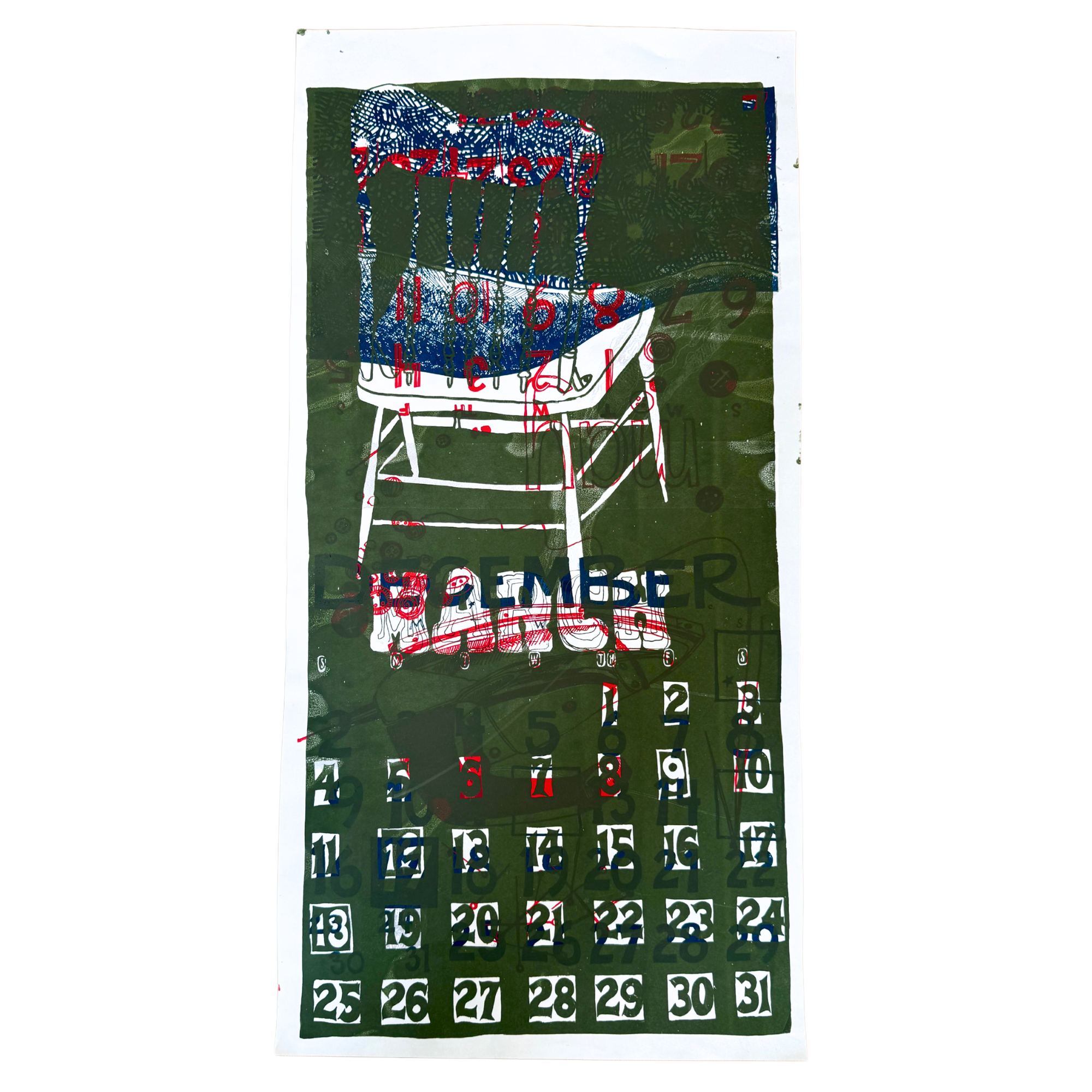ONE OF A KIND Layered Monoprint