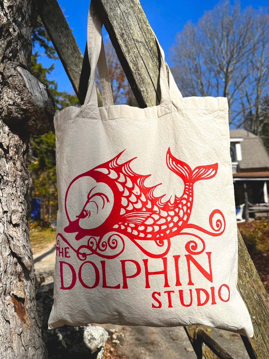 Tote Bag with The Dolphin Studio logo