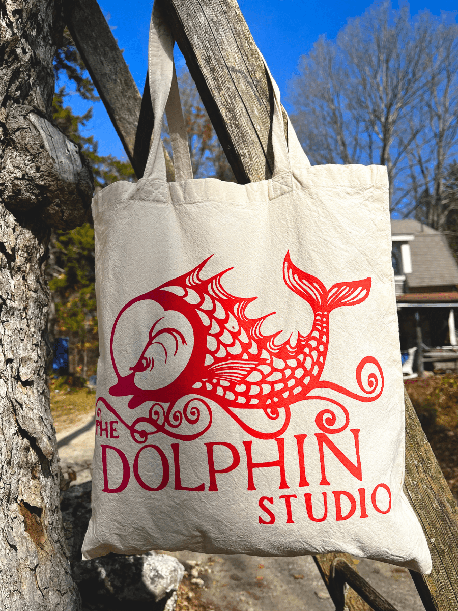 Tote Bag with The Dolphin Studio logo - The Dolphin Studio