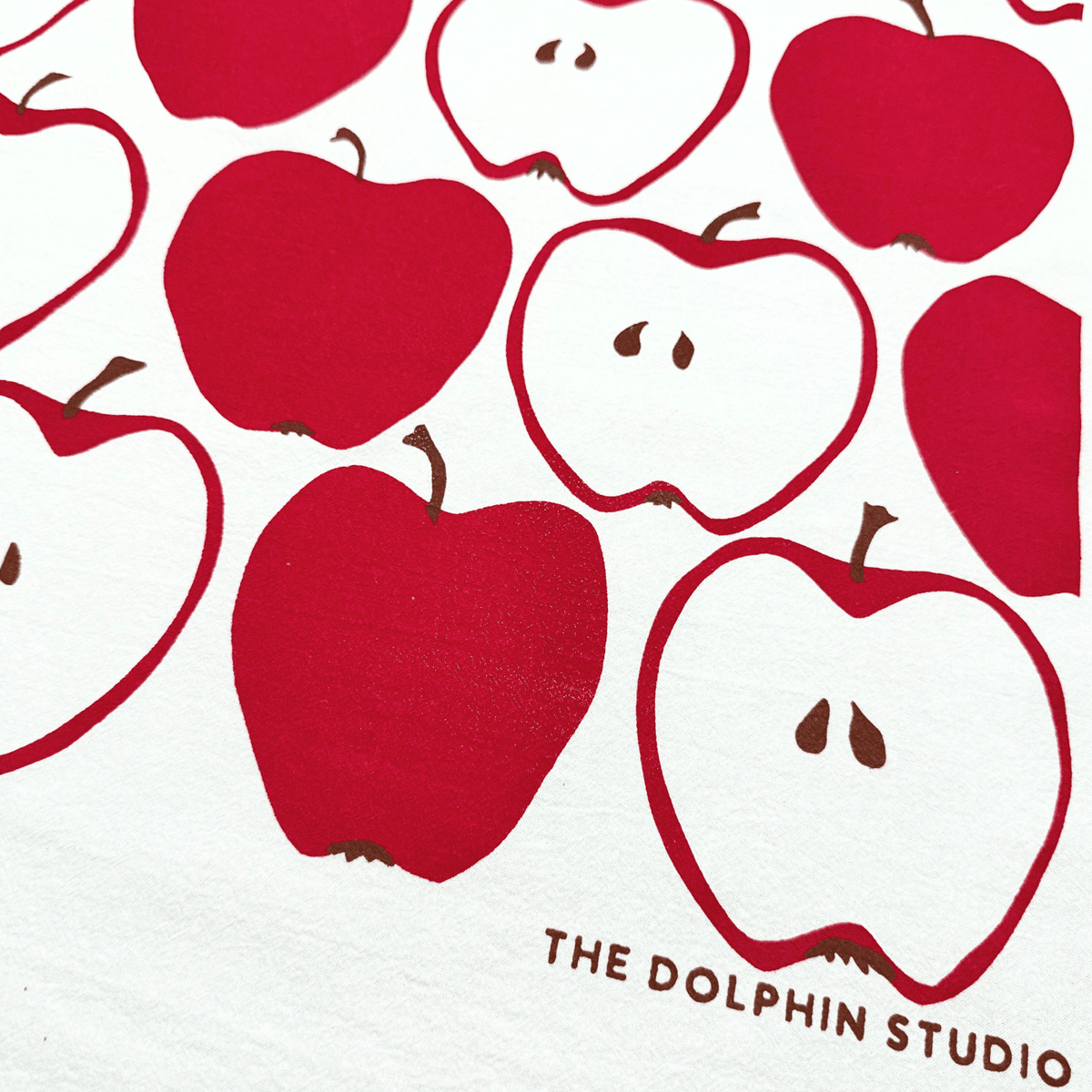 Tea Towel/Kitchen Towel/Dishcloth - An Apple A Day - The Dolphin Studio