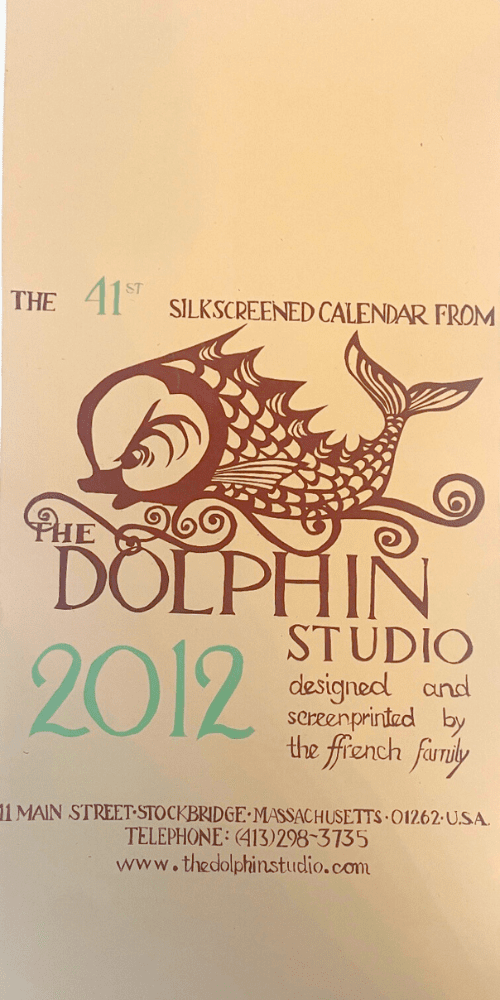 2012 Dolphin Studio Calendar Archive Print - The Dolphin Studio