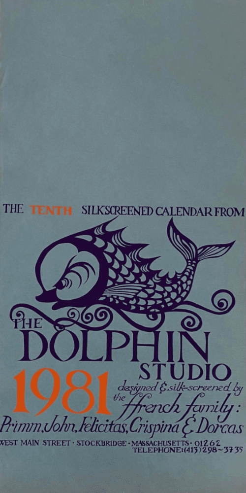 1981 Dolphin Studio Calendar Archive Prints 1981 Dolphin Studio Calendar Archive Prints