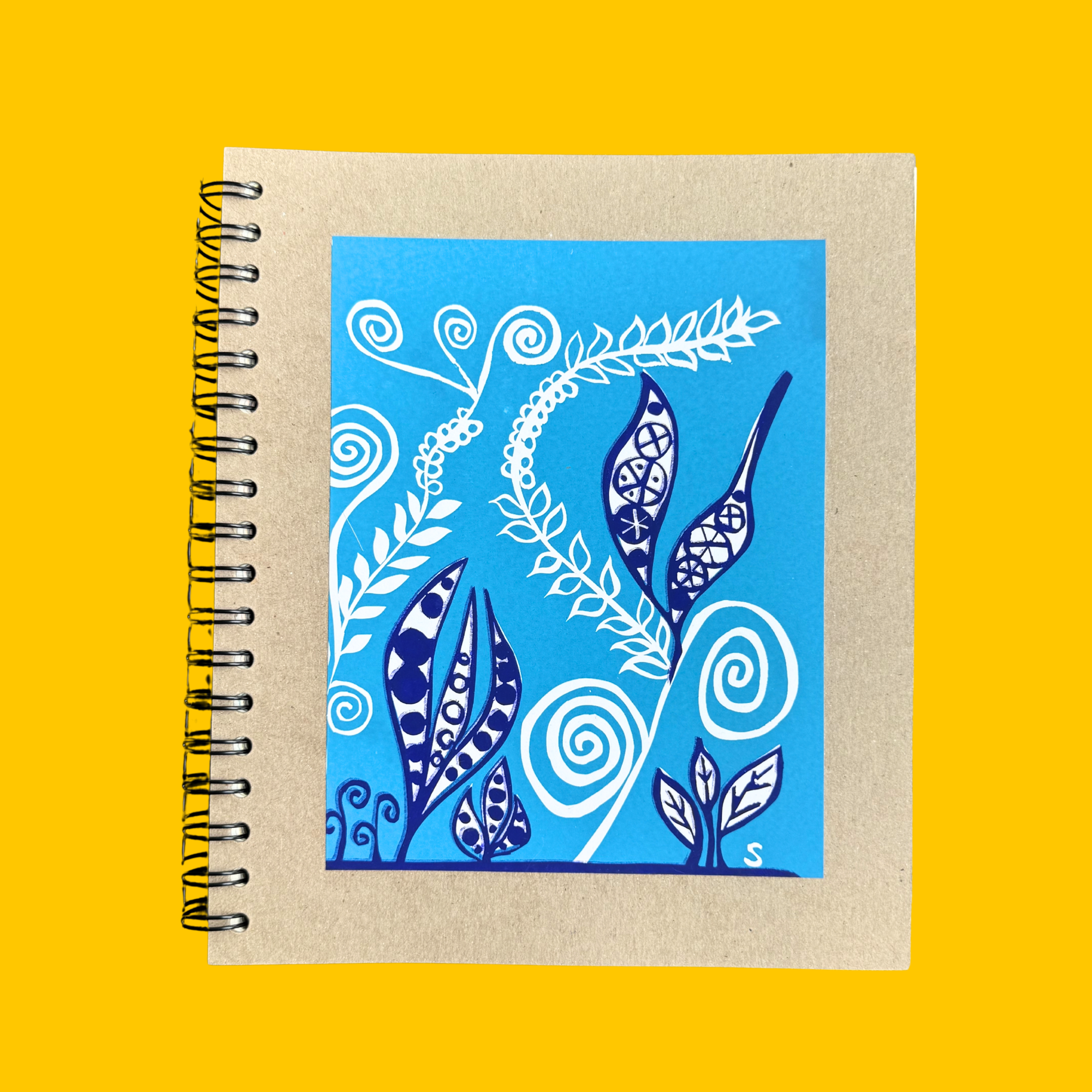 Turquoise Vines - Dolphin Doodle Journals