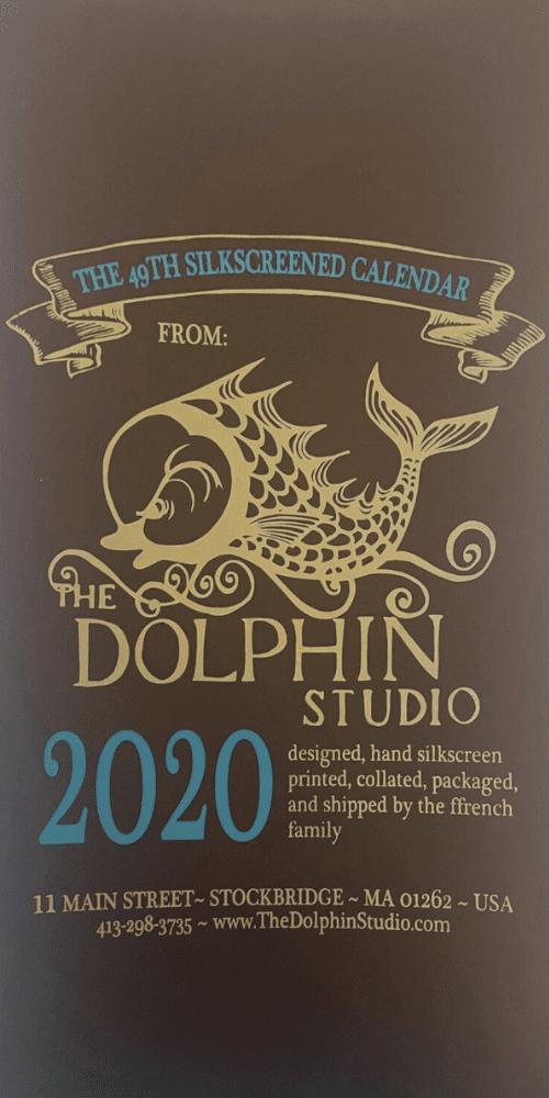 2020 Dolphin Studio Calendar Archive Print - The Dolphin Studio
