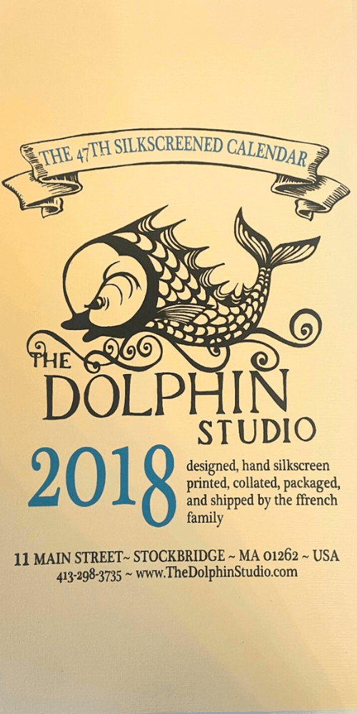 2018 Dolphin Studio Calendar Archive Print - The Dolphin Studio