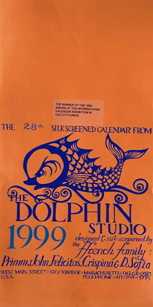 1999 Dolphin Studio Calendar Archive Print - The Dolphin Studio