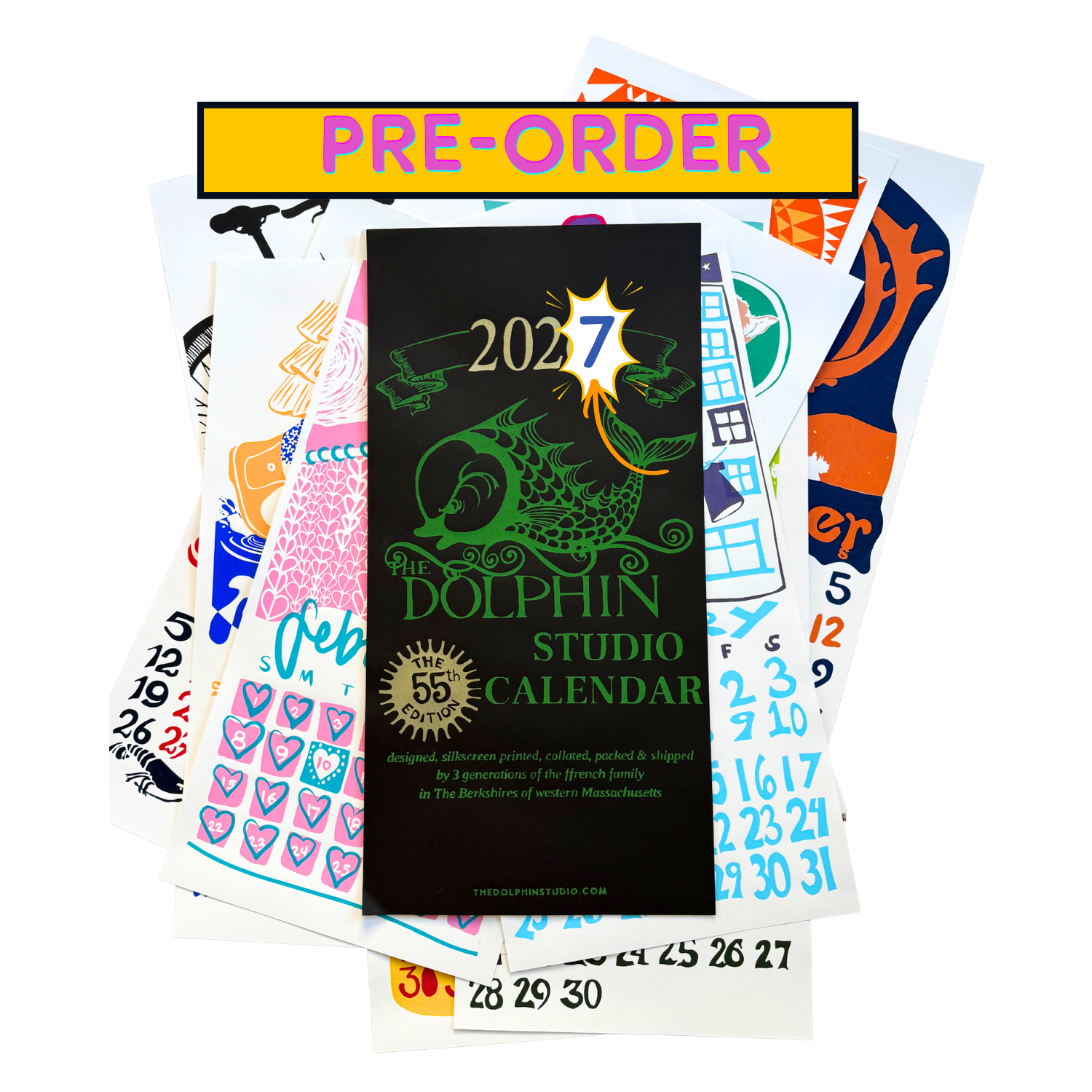 PRE-ORDER The 2027 Dolphin Studio Calendar - 56th Edition