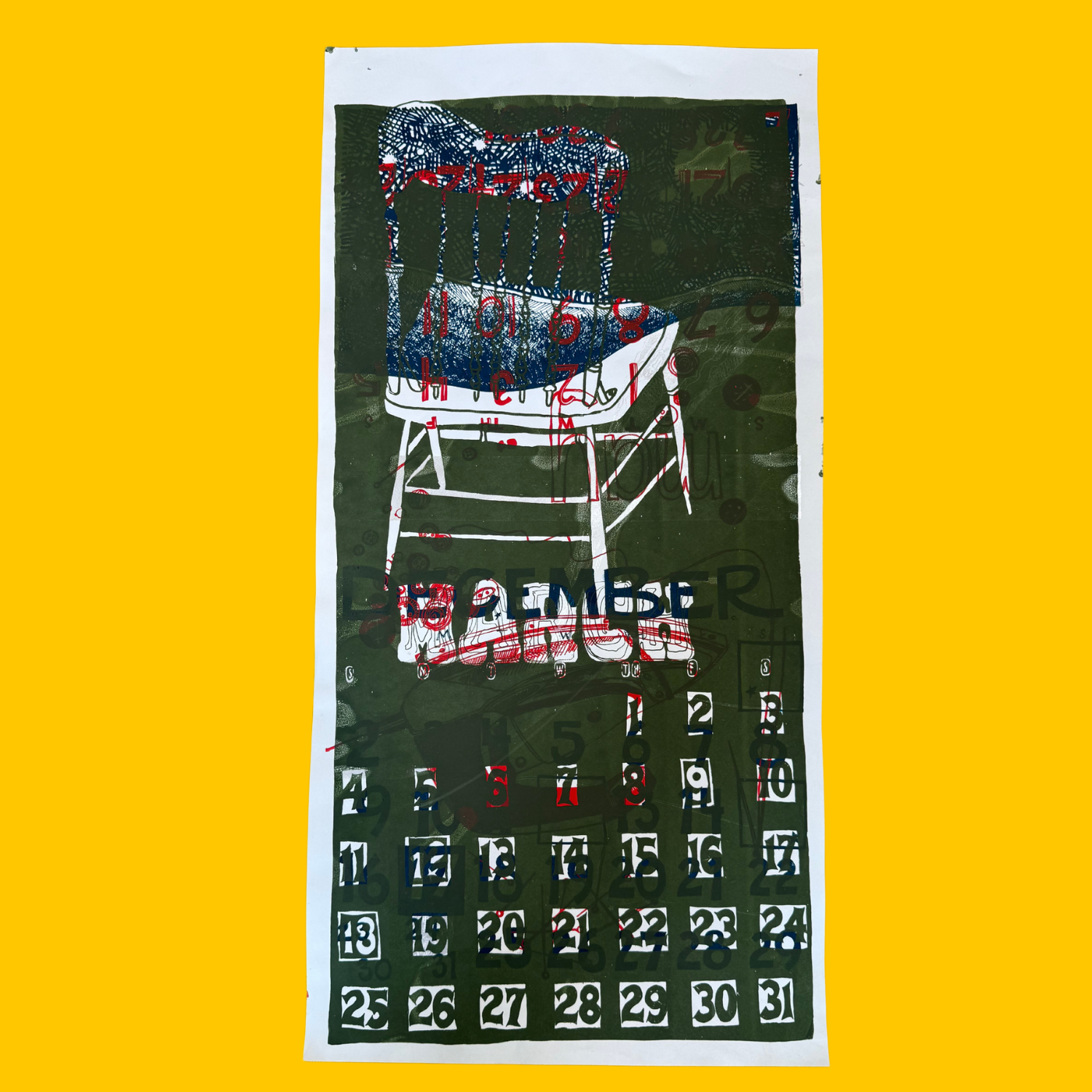 ONE OF A KIND Layered Monoprint