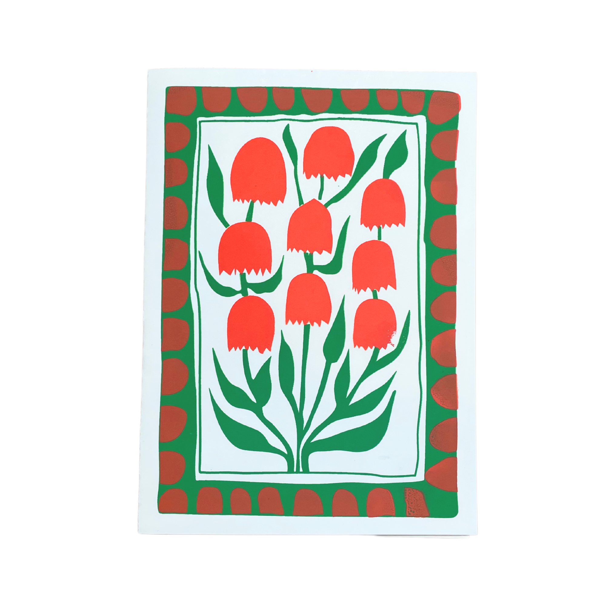 Orange and Green Flower Cards