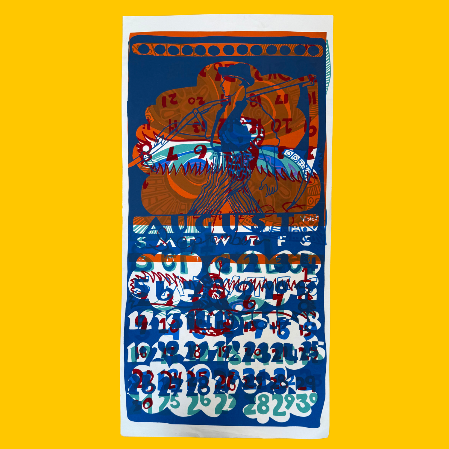 SALE - Layered Monoprint