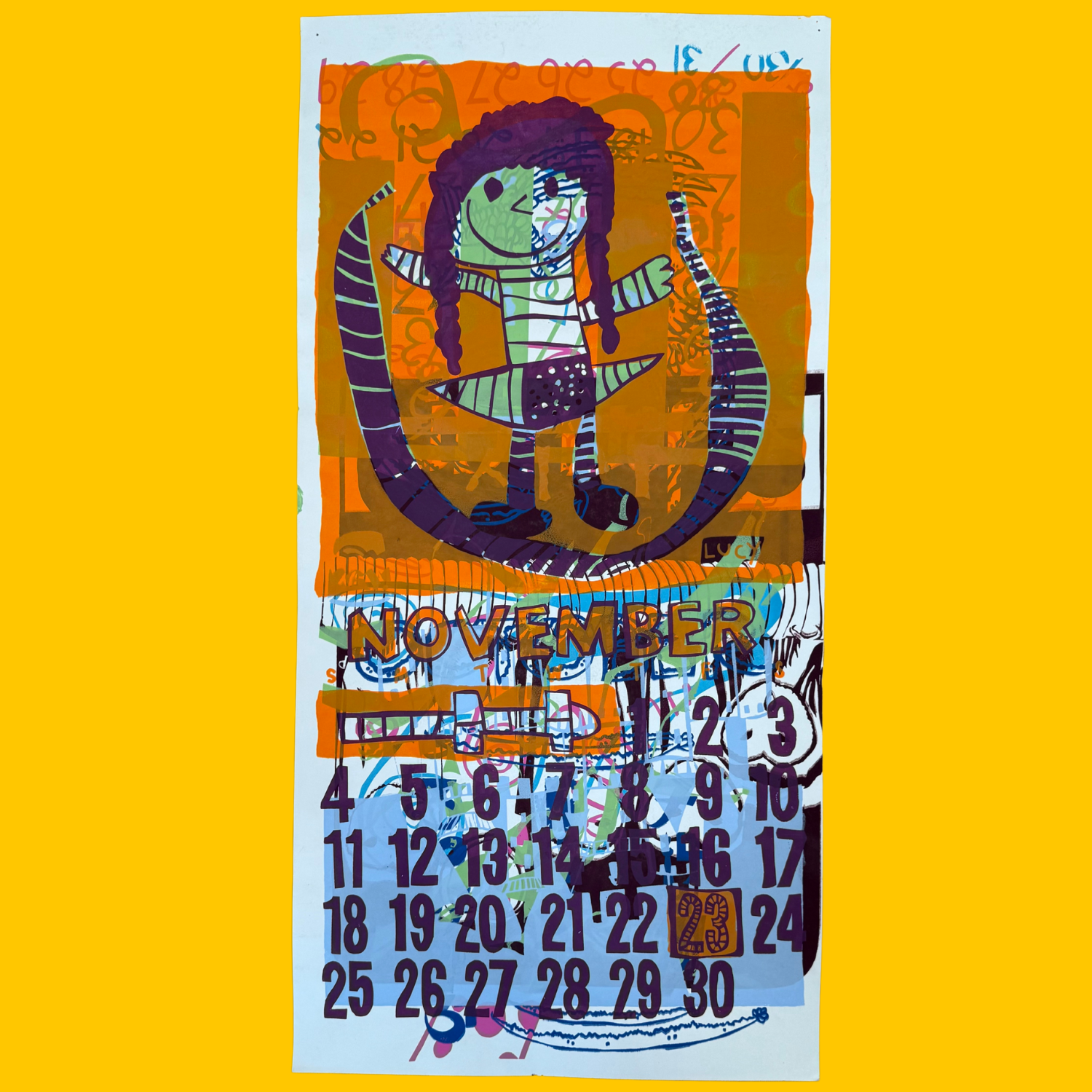 SALE - Layered Monoprint