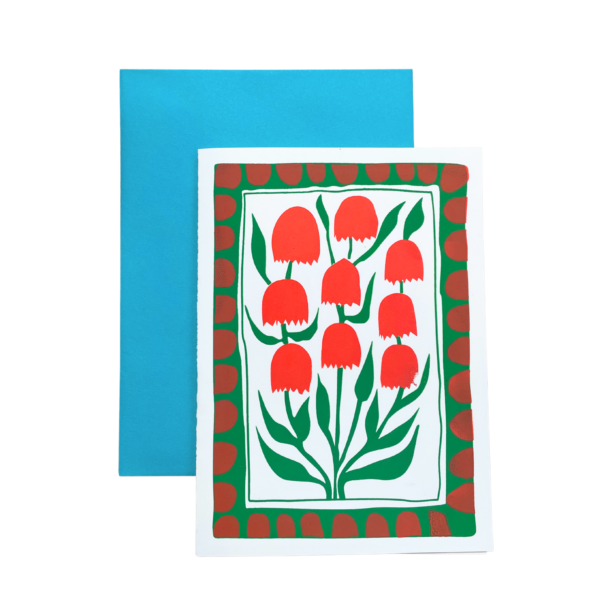 Orange and Green Flower Cards