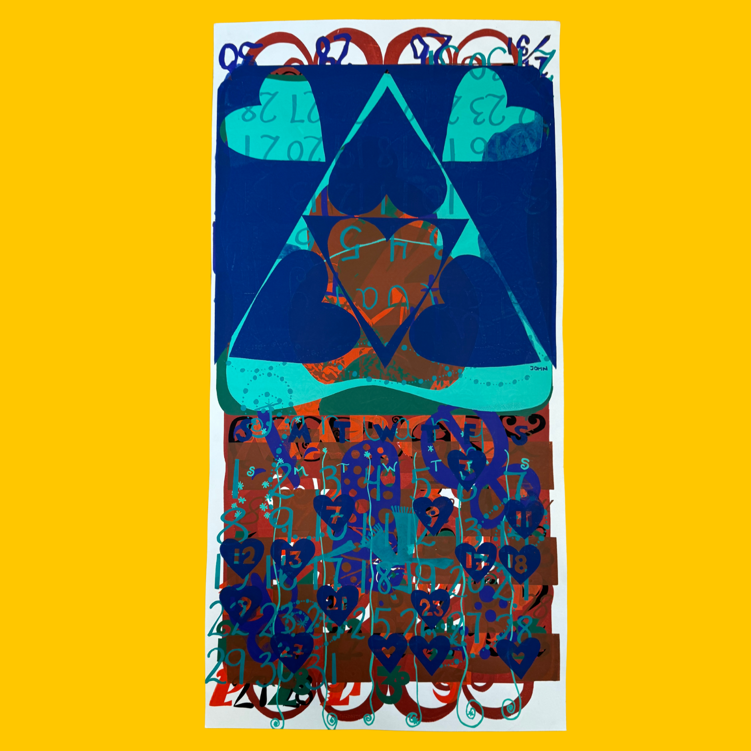 ONE OF A KIND Layered Monoprint