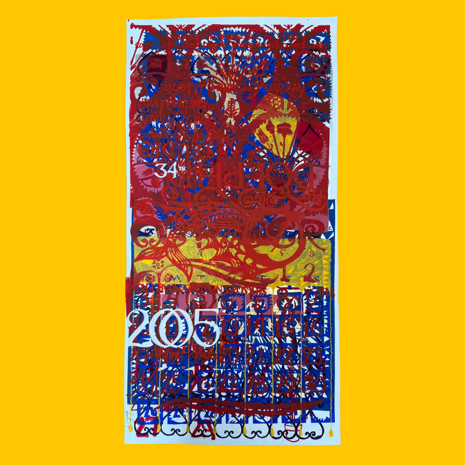 SALE - Layered Monoprint