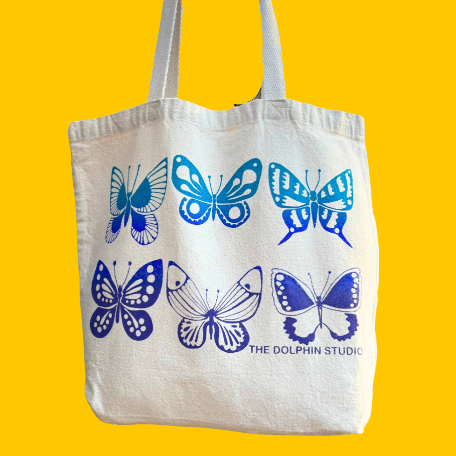 SALE - Large Tote Bag with Butterflies (seconds)