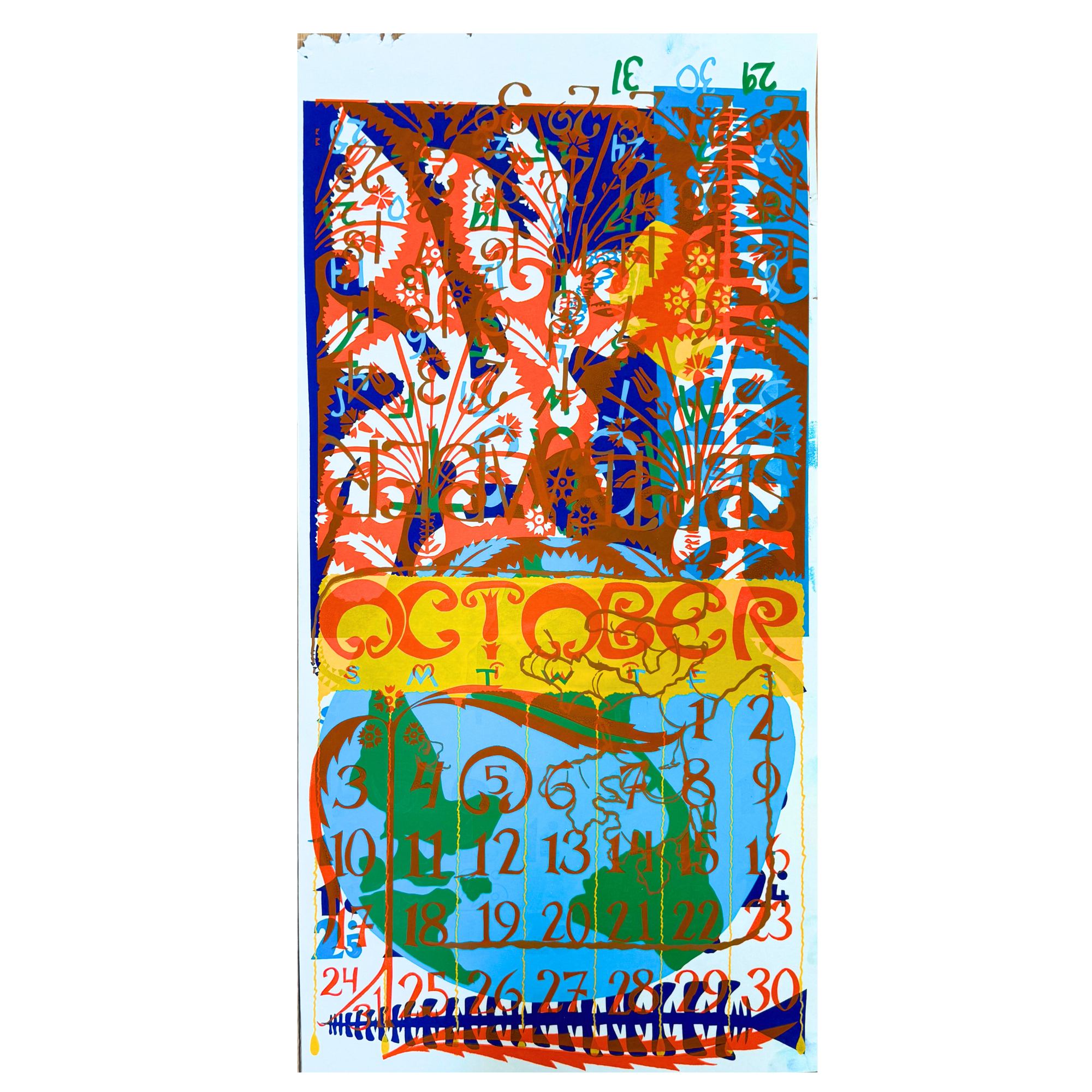 ONE OF A KIND Layered Monoprint