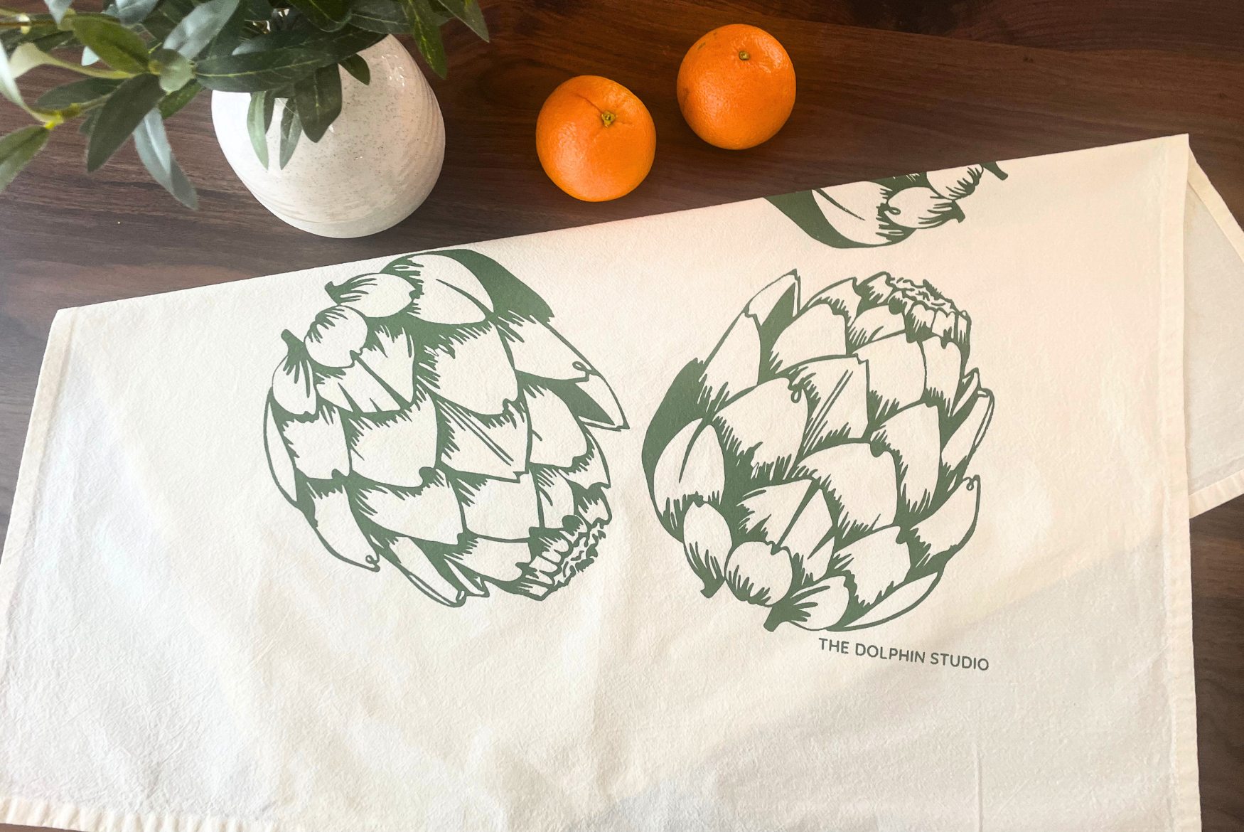 Tea Towel/Kitchen Towel/Dishcloth - Artichokes