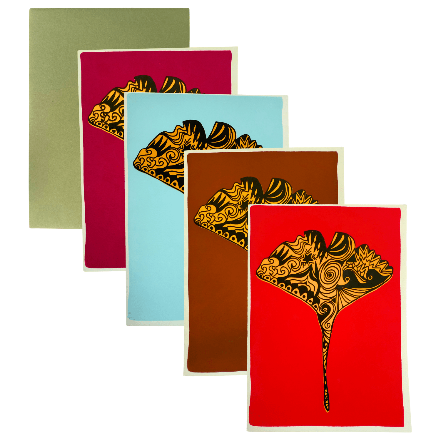 Ginkgo Leaves mixed pack - The Dolphin Studio