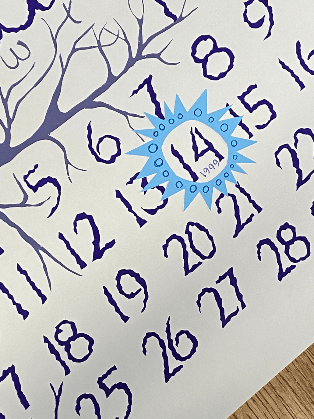 Hand Embellished Date for Dolphin Studio Archive Prints - The Dolphin Studio