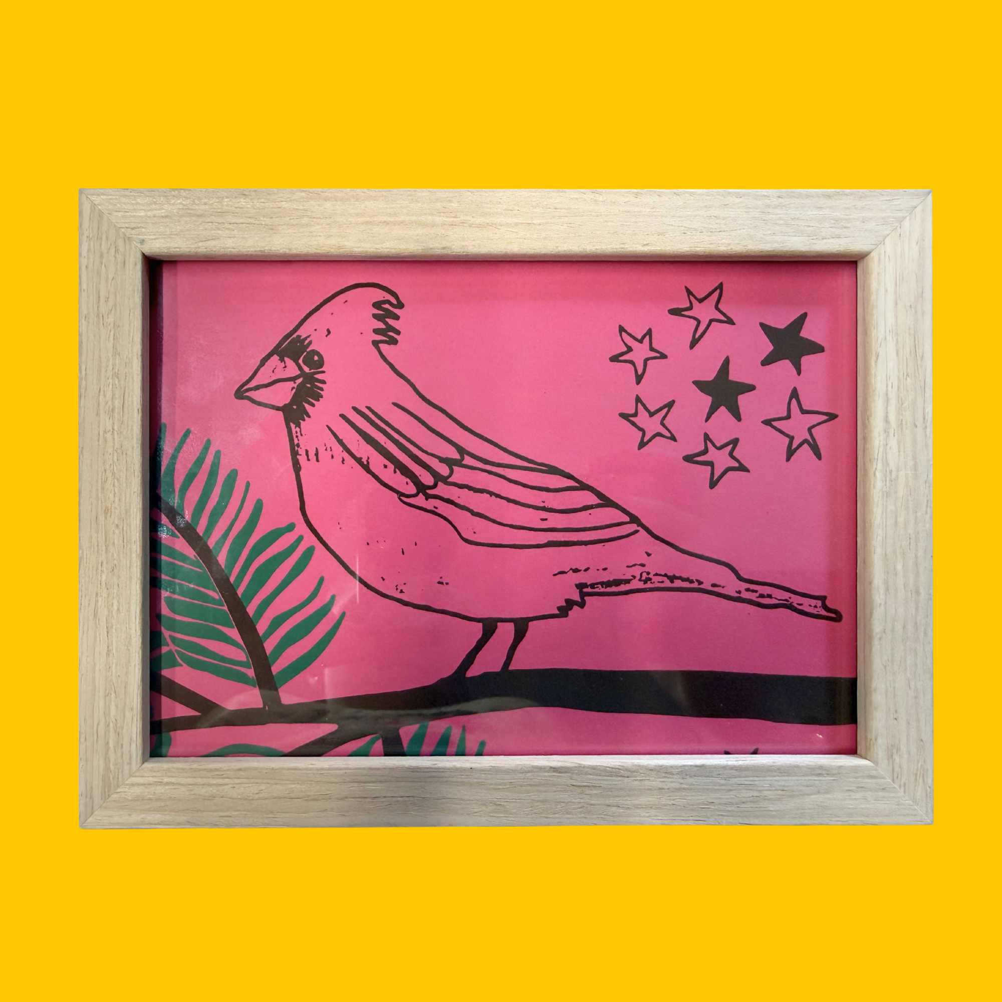One-of-a-Kind Framed Cardinal Print