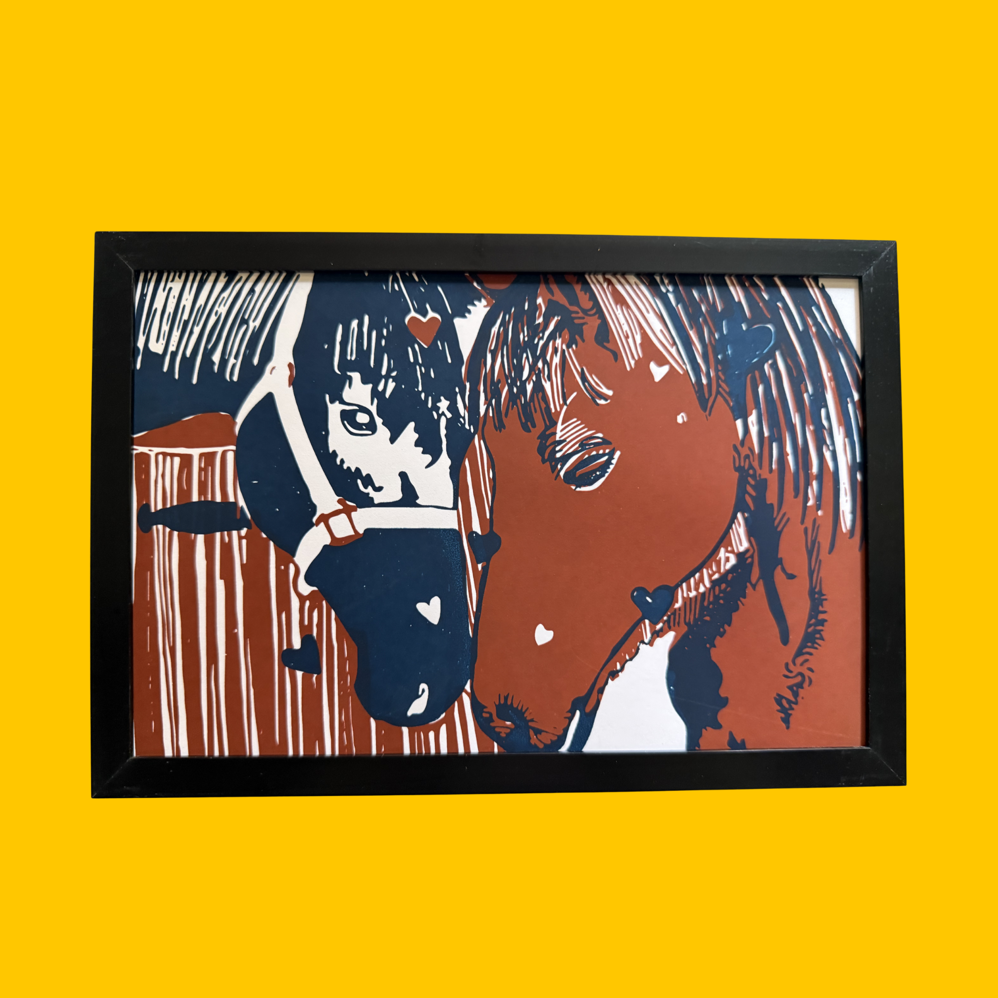 One-of-a-Kind Framed Horse Print by Crispina