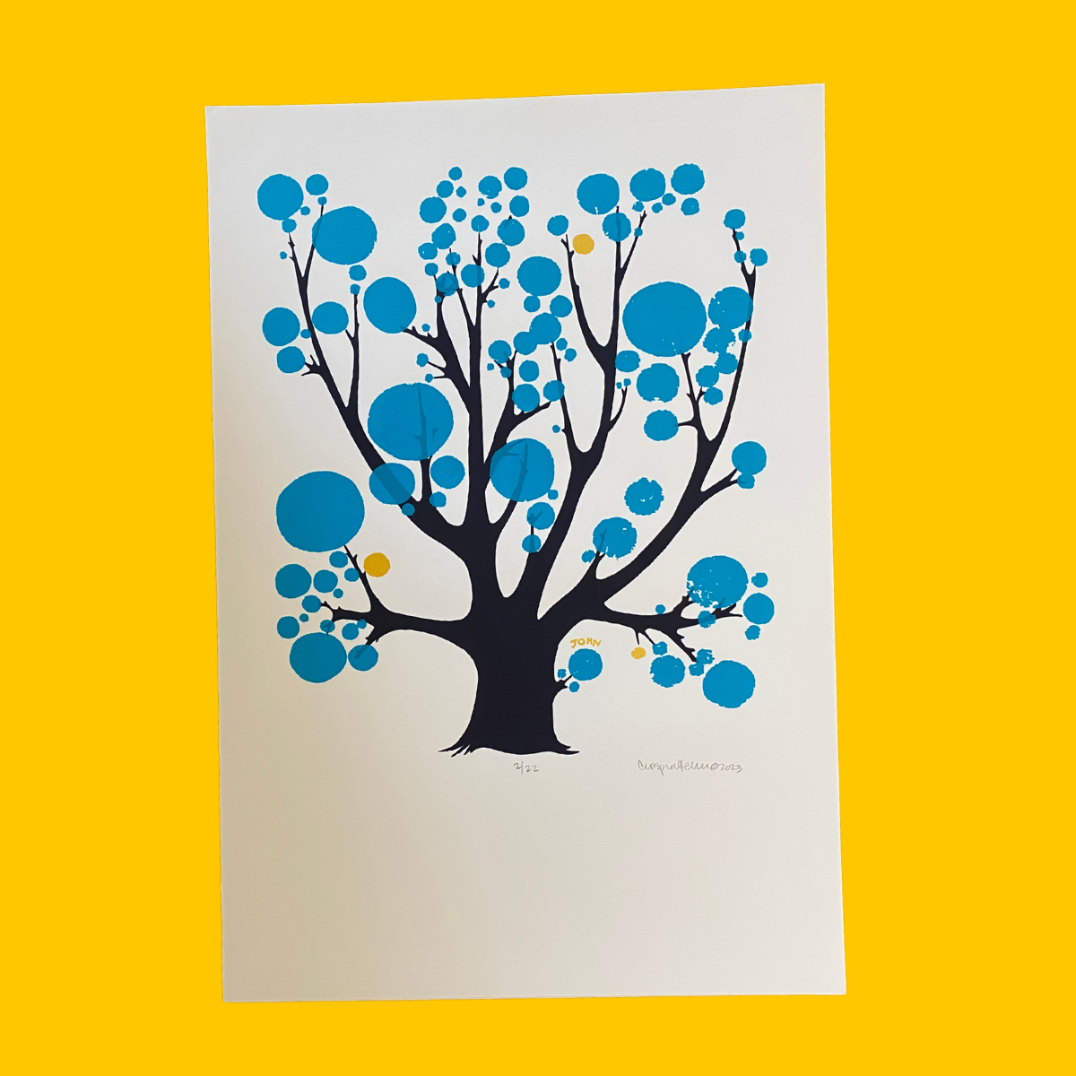 SALE - Turquoise Bubble Tree