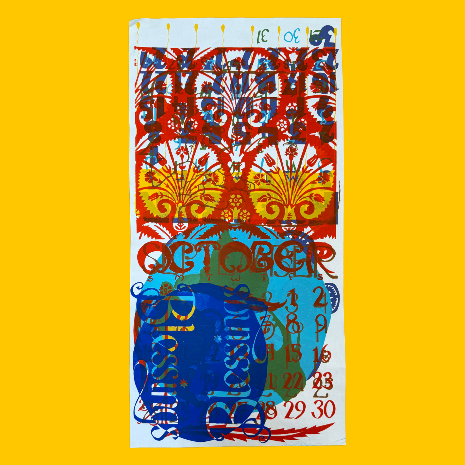 SALE - Layered Monoprint