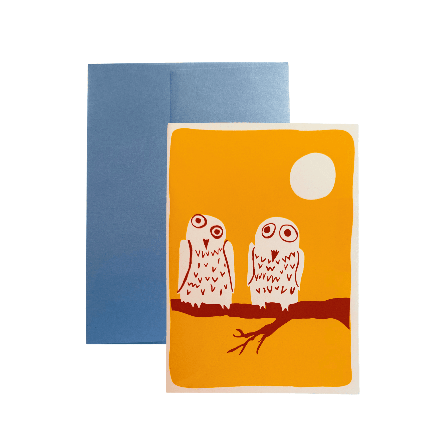 Yellow Owl Card (Single) - The Dolphin Studio