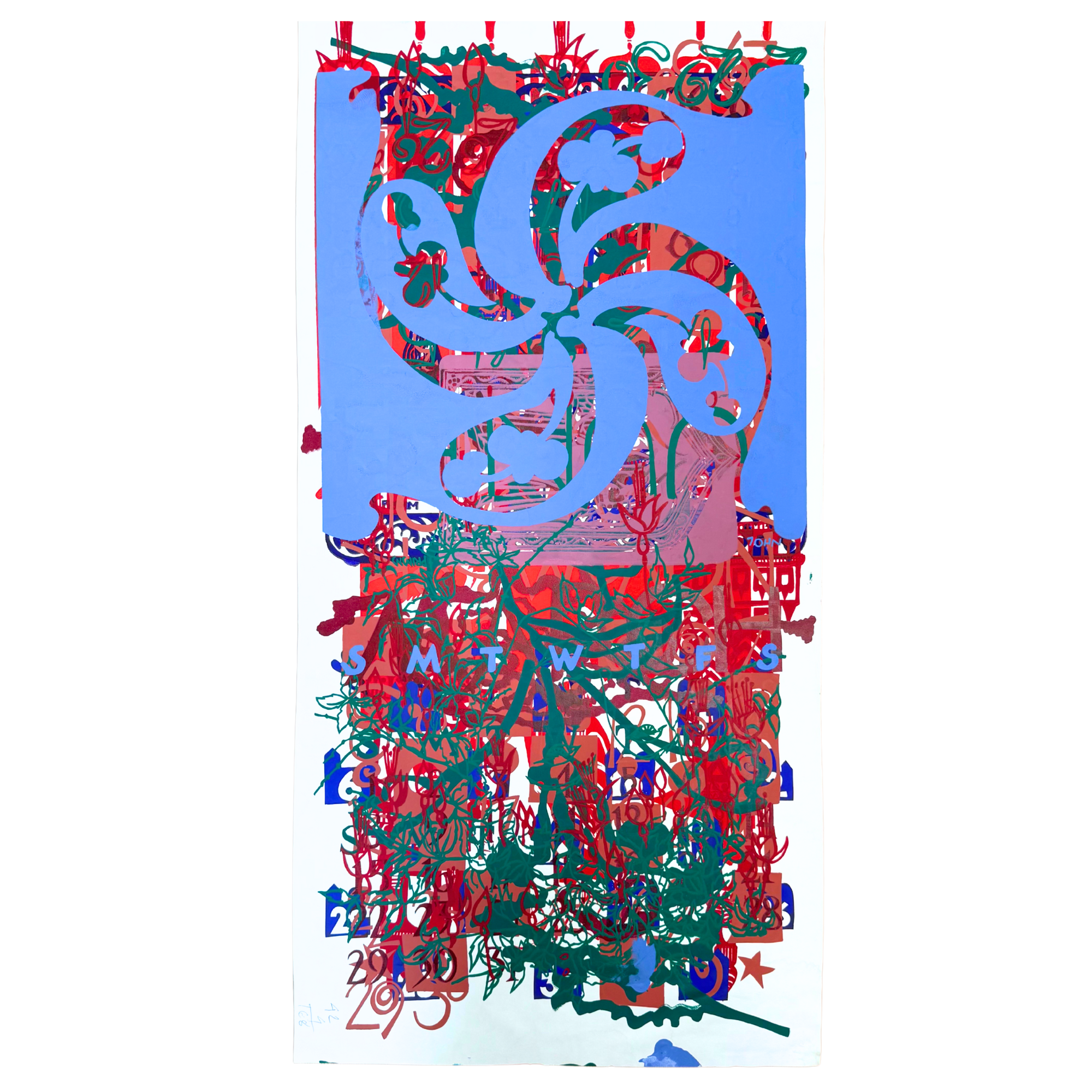 ONE OF A KIND Layered Monoprint