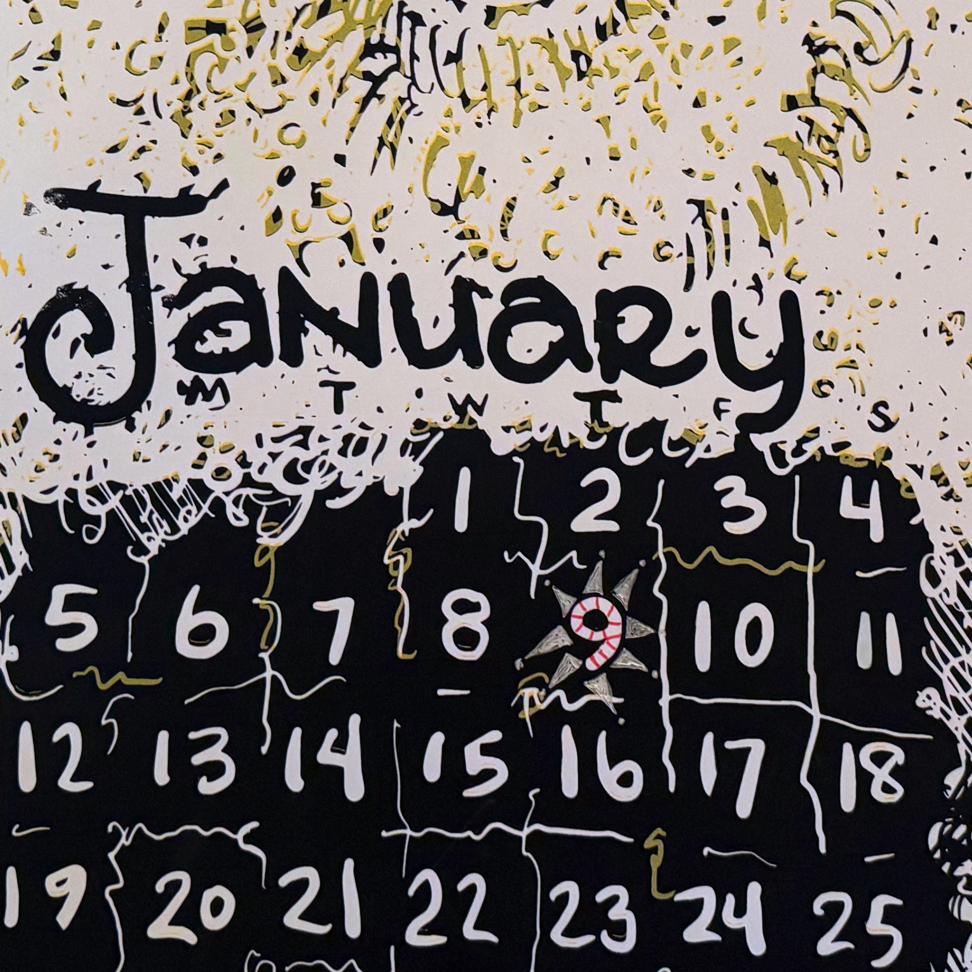 Hand Embellished 2027 Dolphin Studio Calendar