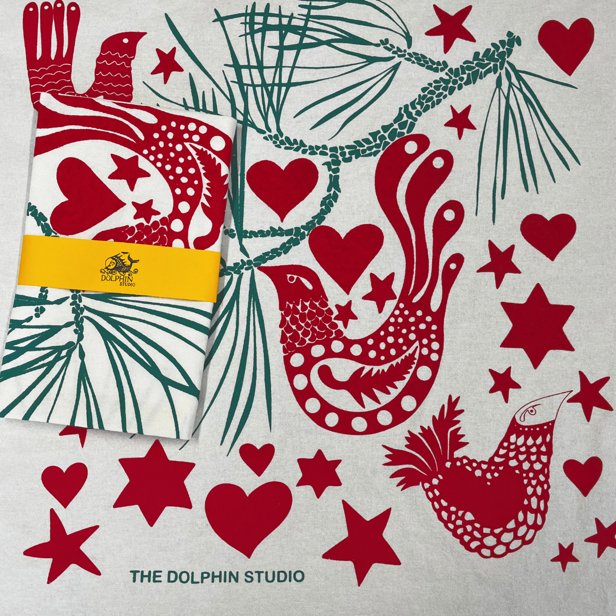 SALE - Holiday Doves Flour Sack Kitchen Towel (Single)
