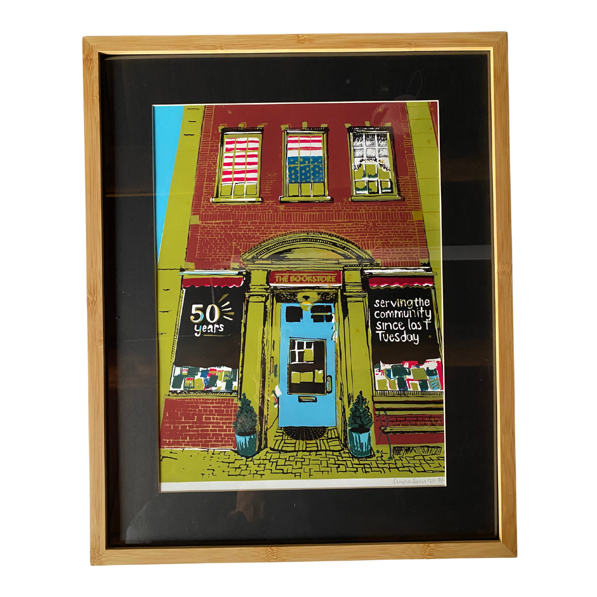Framed Print - The Bookstore in Lenox