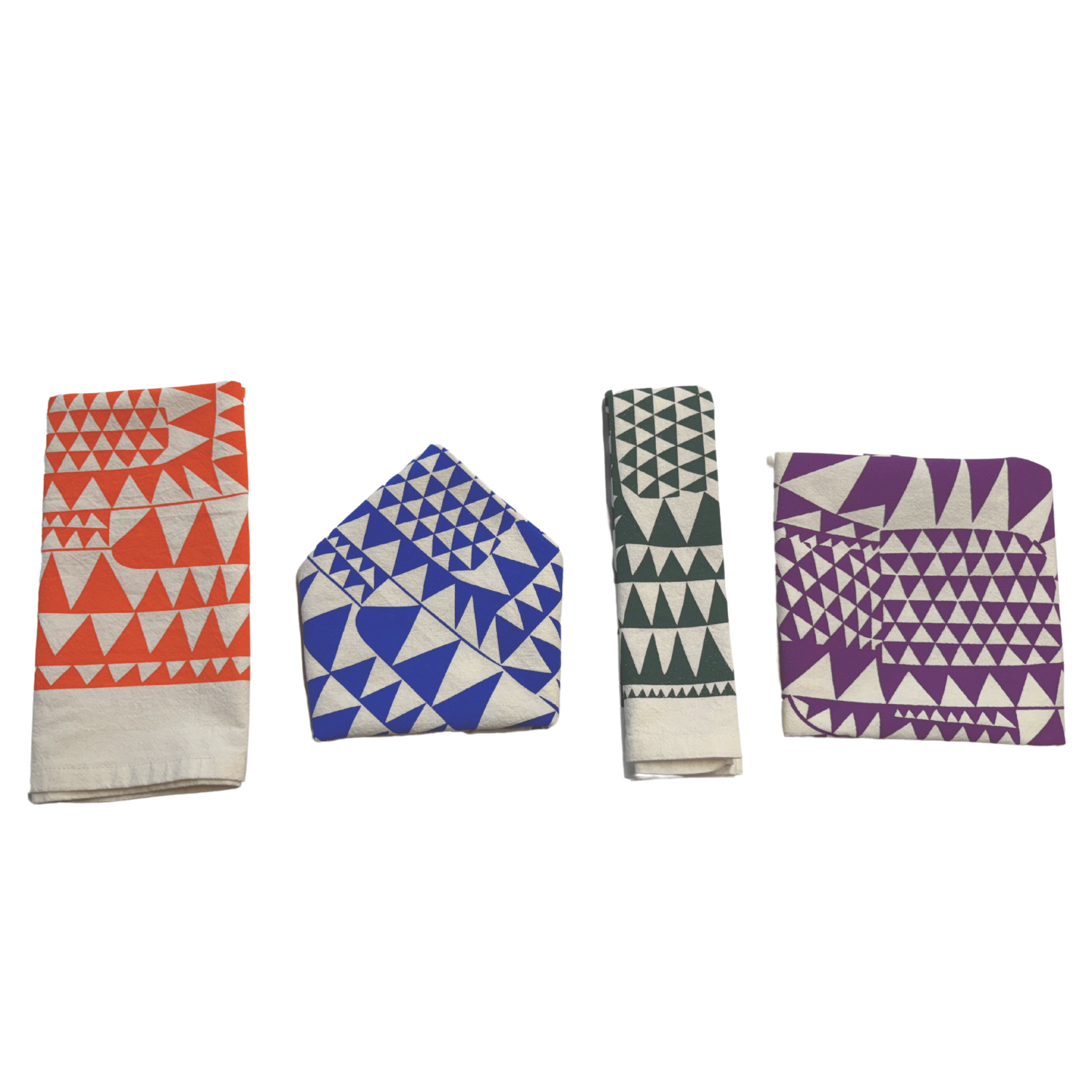 Triangle Brick Road - Napkins - Set of 4 - mixed fall
