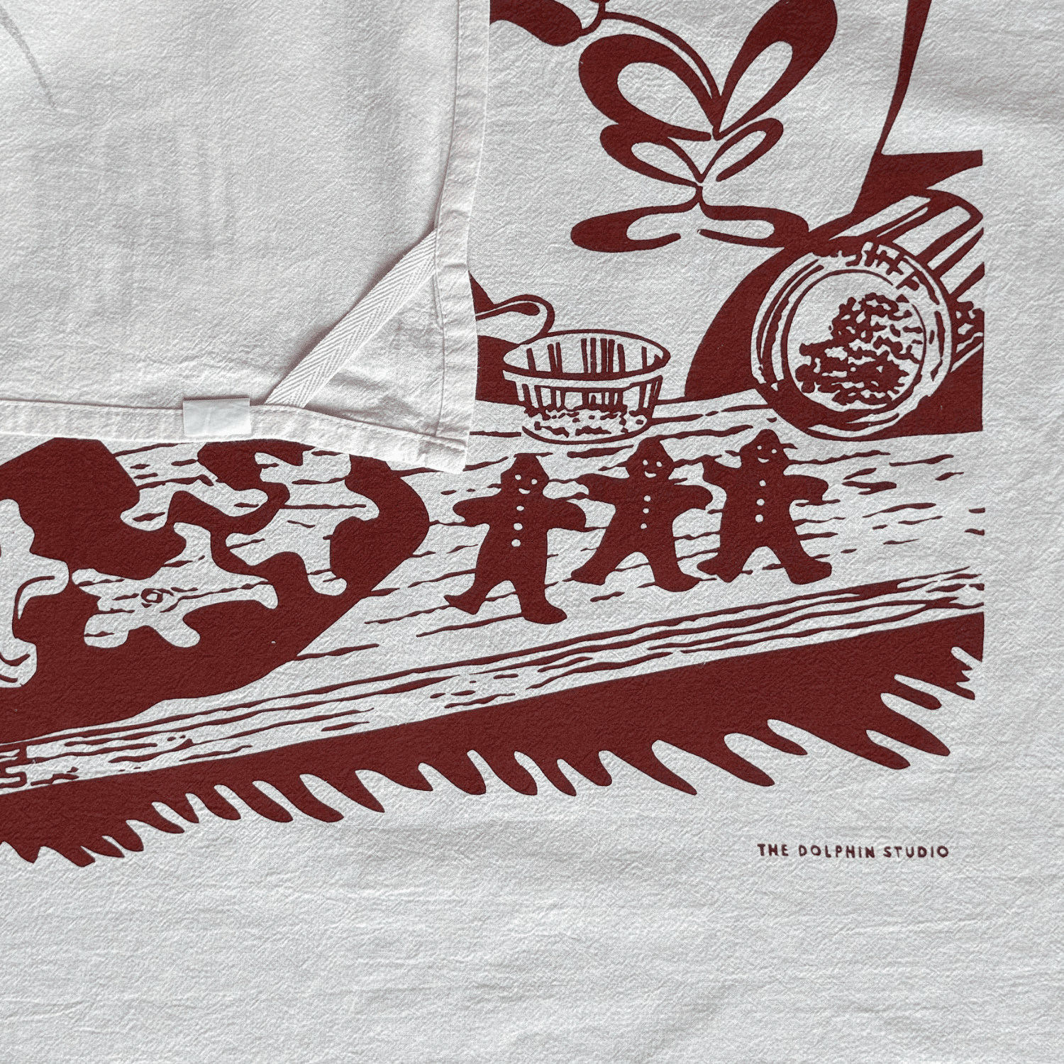 Tea Towel/Kitchen Towel - Gingerbread - The Dolphin Studio