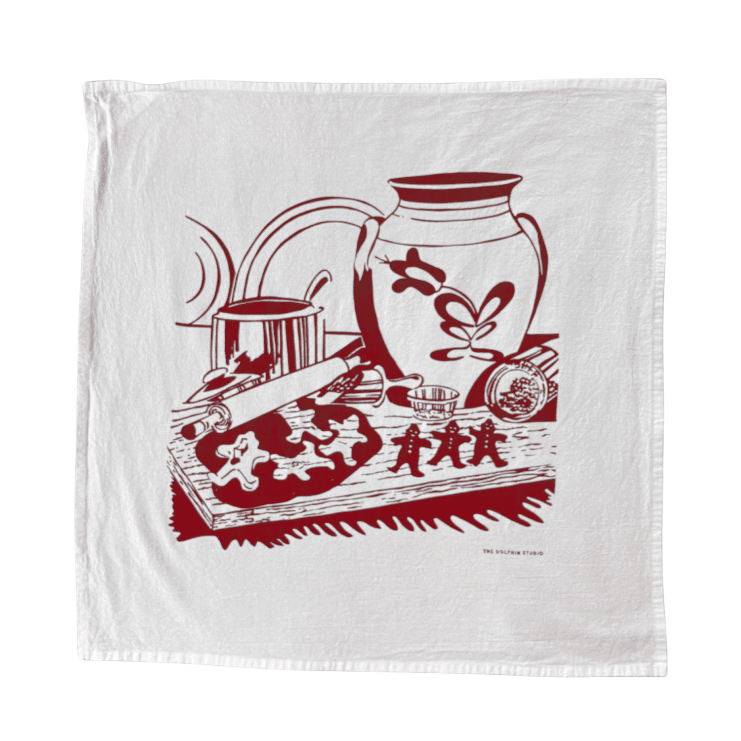 Tea Towel/Kitchen Towel - Gingerbread - The Dolphin Studio