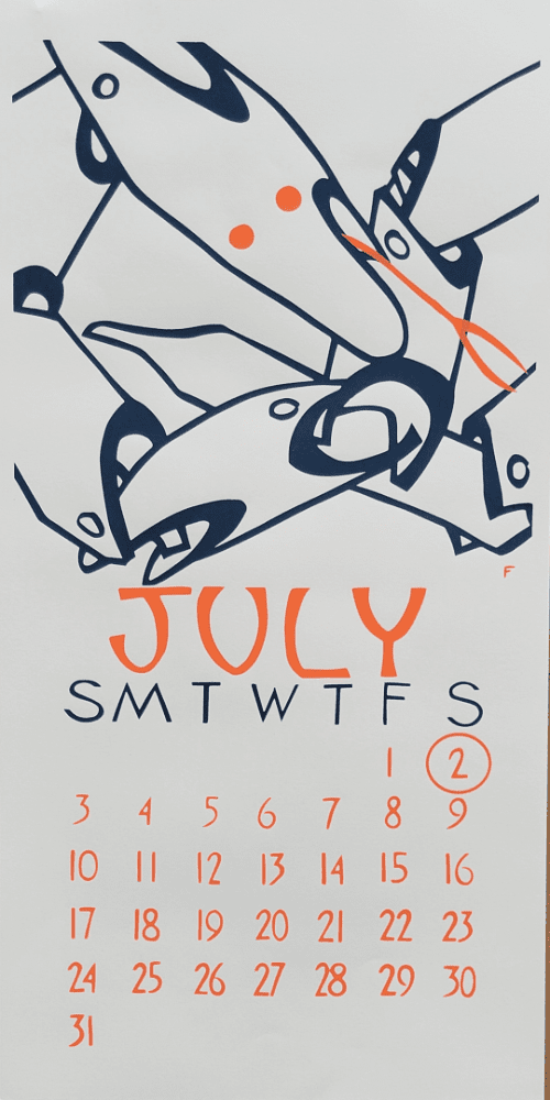 2022 Dolphin Studio Calendar Archive Print - The Dolphin Studio