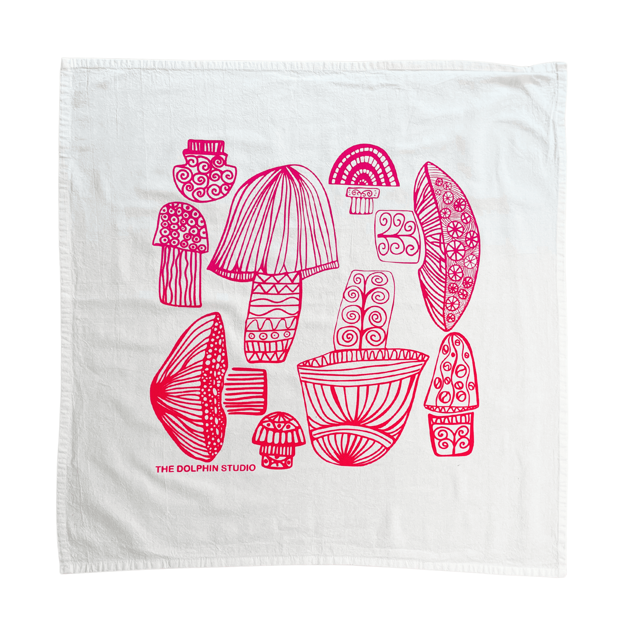 Tea Towel/Kitchen Towel/Dishcloth - Wild Mushrooms - The Dolphin Studio