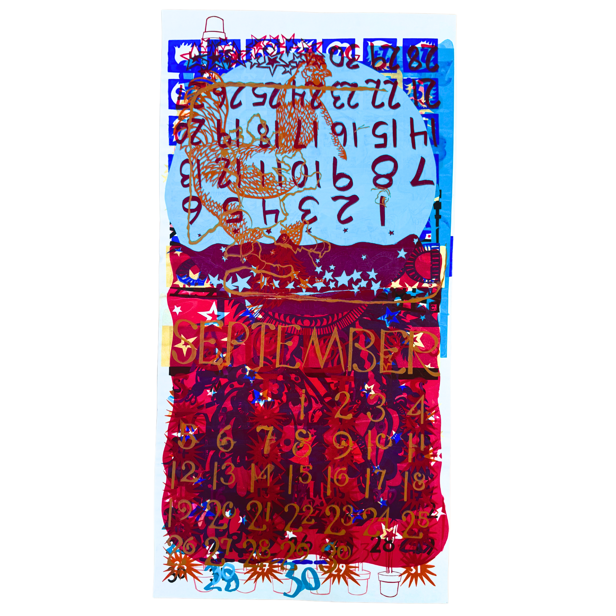 ONE OF A KIND Layered Monoprint