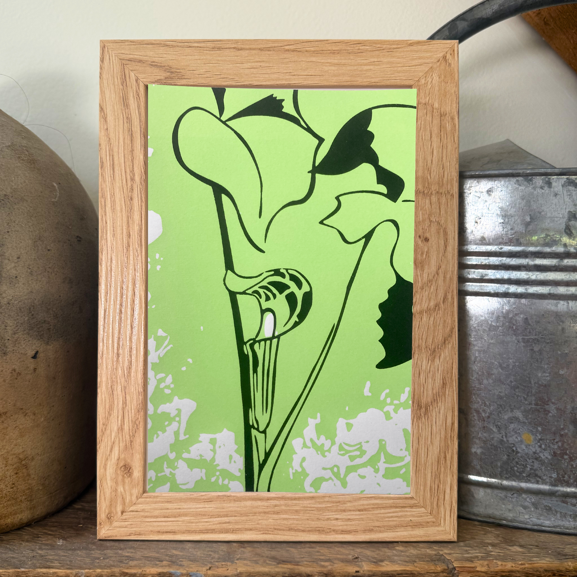 One-of-a-Kind Framed Jack-in-the-pulpit Print
