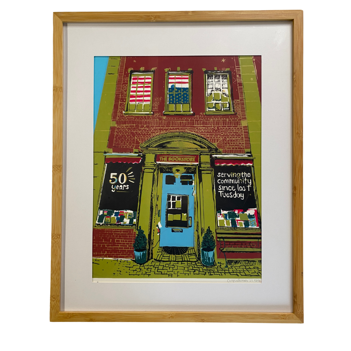 Framed Print - The Bookstore in Lenox
