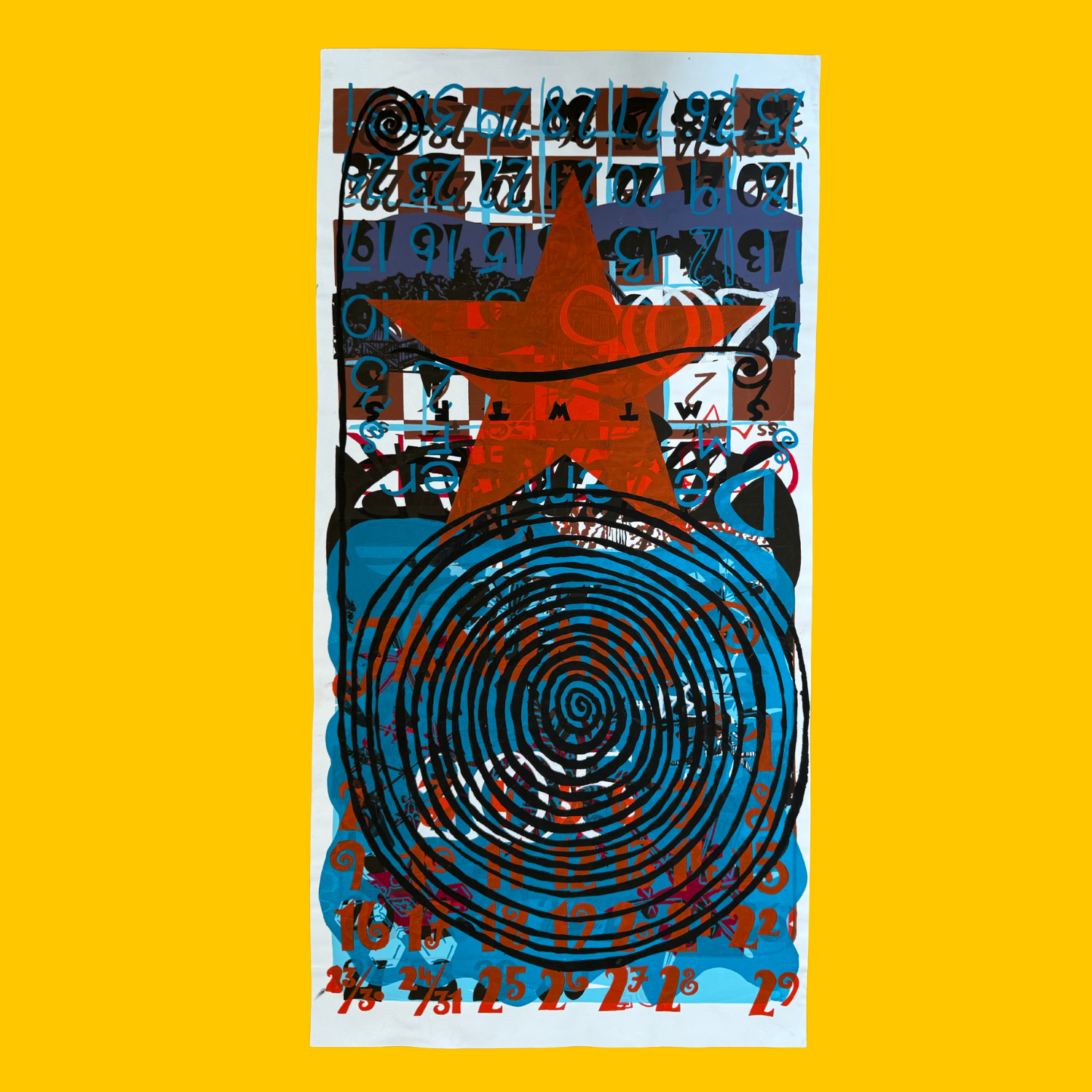 SALE - Layered Monoprint