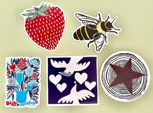 Dolphin Studio Sticker Pack (of 5)