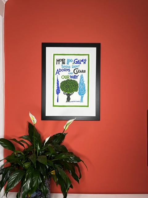 Hope Like A Gleaming Taper's Light - John ffrench Artwork Print 13” x 19”